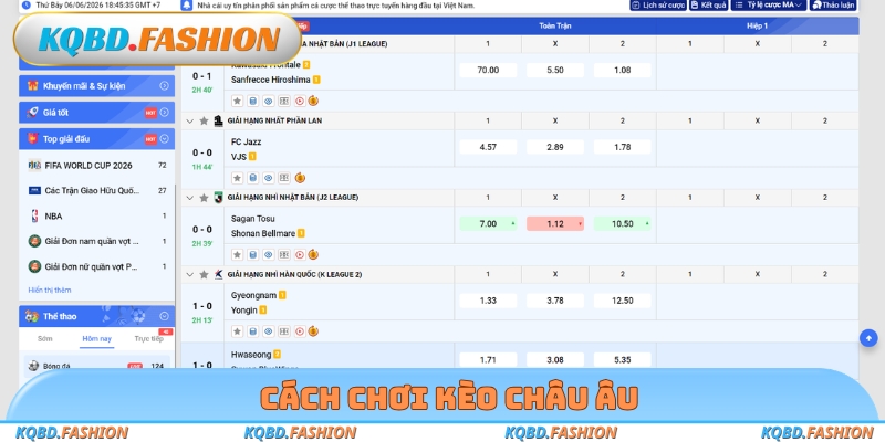 Cách chơi kèo Châu Âu