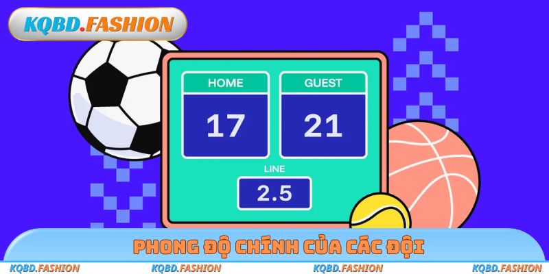 Phong độ chính của các đội